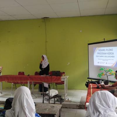Rapat Kerja OSIS SMP Negeri 5 Bulukumba Periode 2025/2026 Digelar di Aula Sekolah